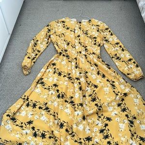 Yellow floral dress